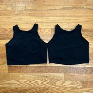 Lot Of 2 Athleta Black Sports Bras